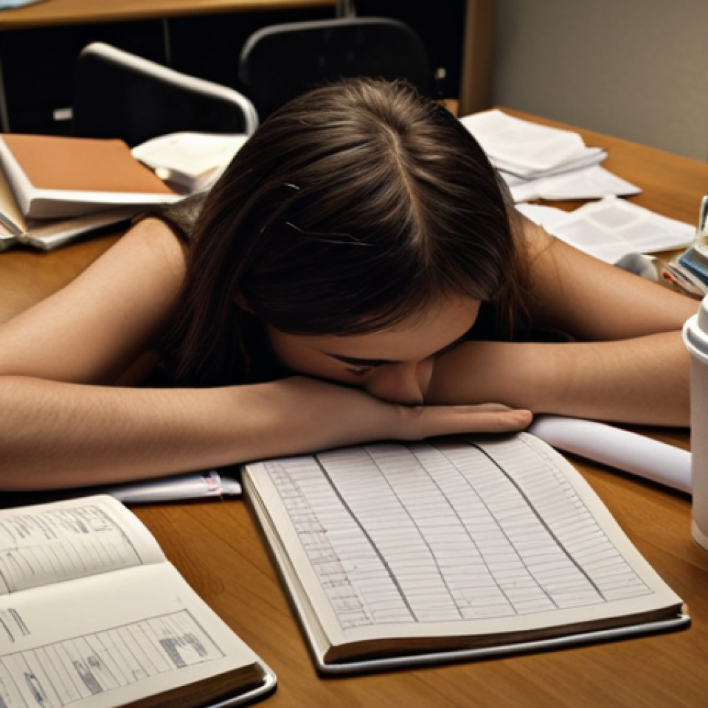 **

A stressed student surrounded by CFA textbooks and mock exams, looking overwhelmed.  Empty coffee cups are scattered around.  The scene is dimly lit, emphasizing the late-night study session.  Focus on the emotional toll of exam preparation, portraying anxiety and self-doubt.  Style: Realistic, slightly desaturated colors.

**