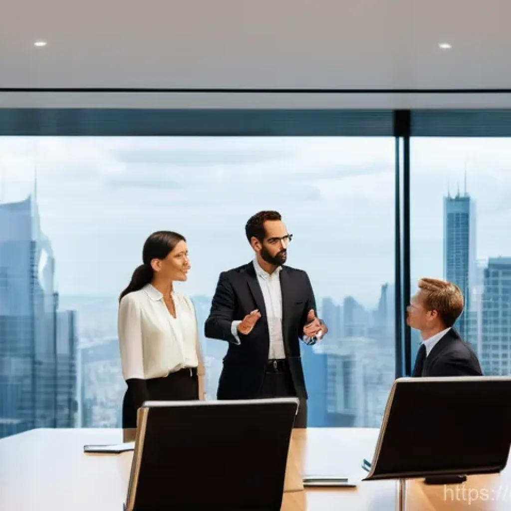 CFA 자격증으로 창업하기 - **Prompt:** A diverse group of financial professionals, led by a confident female CFA charterholder ...