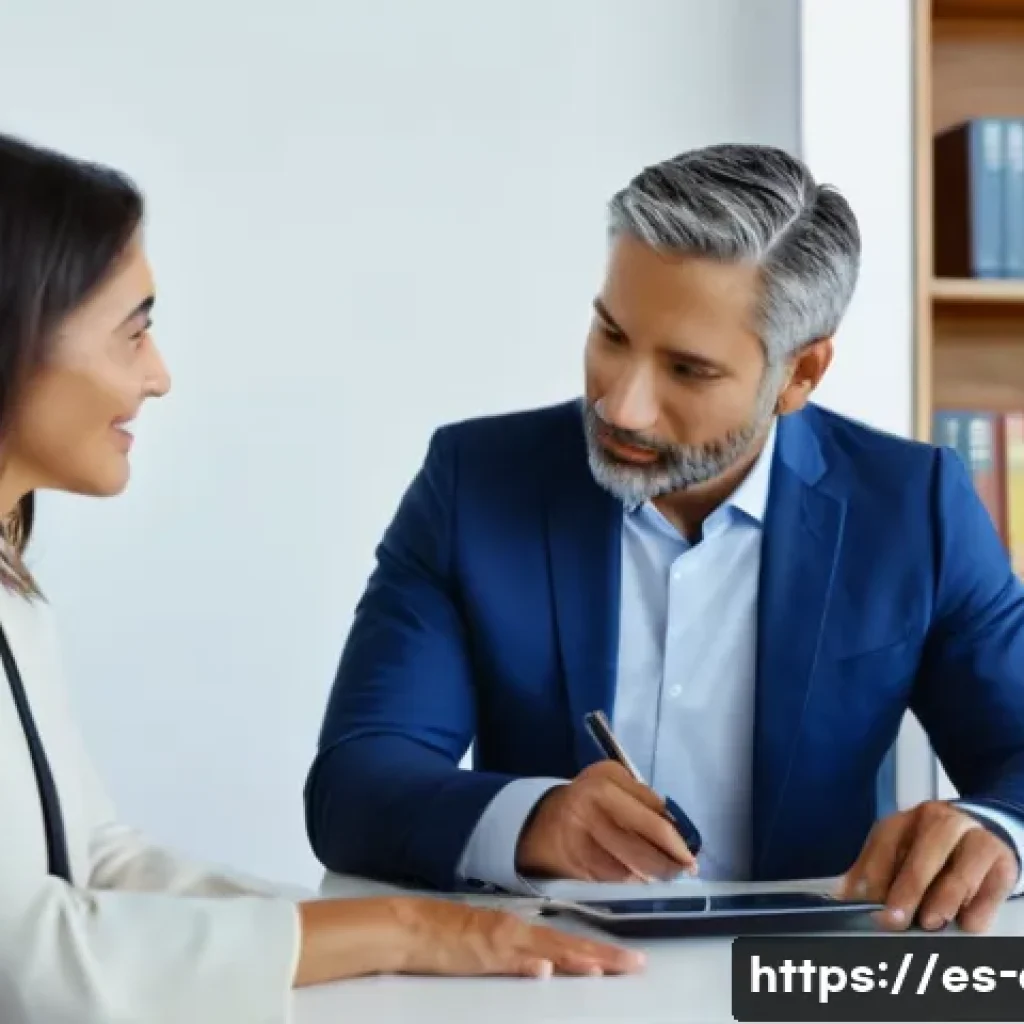 CFA와 연금 자산 투자 - A professional financial advisor consulting with a middle-aged Hispanic couple in a modern office se...